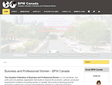 Tablet Screenshot of bpwcanada.com
